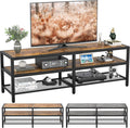 Rustic Brown and Gray Oak TV Stand D14574