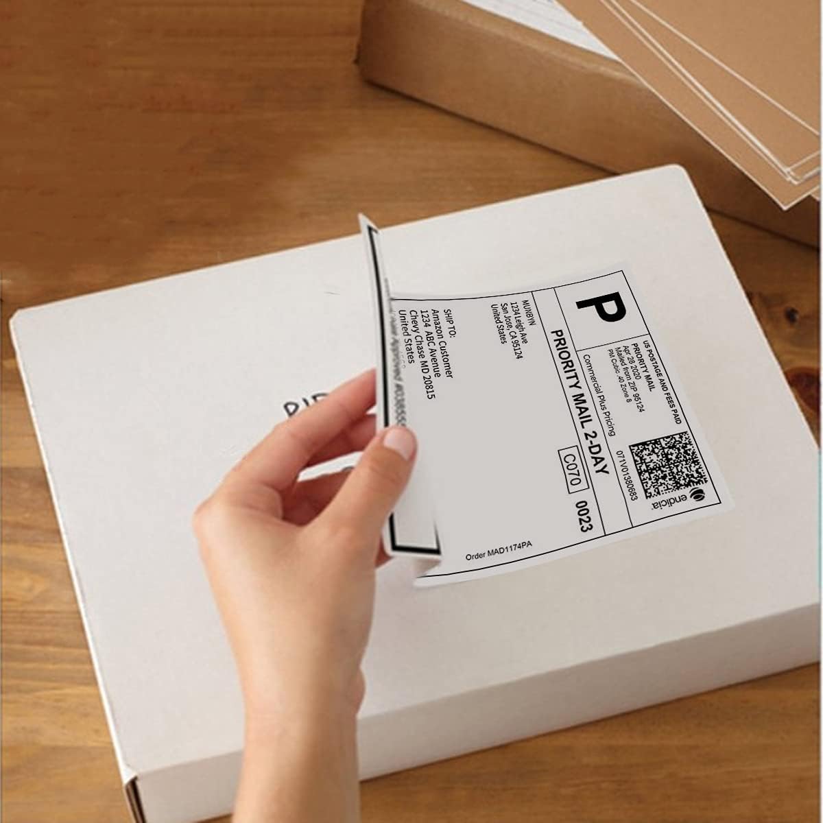 4 x 6 Direct Thermal Shipping Label 450 Labels/Roll U3241