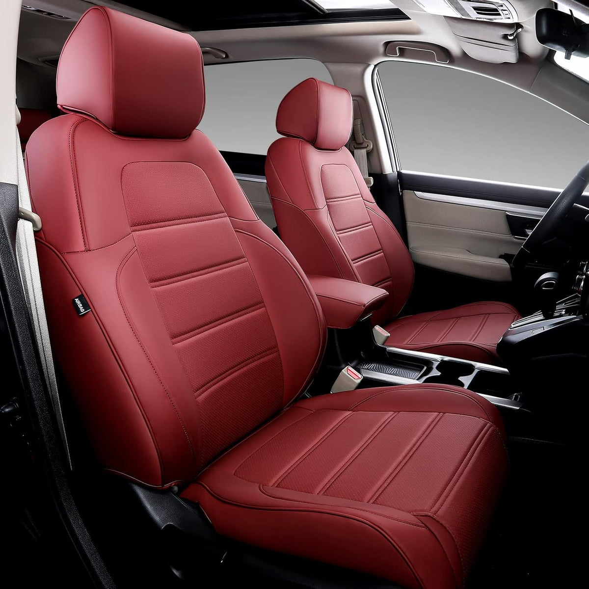 Grey Full Set Car Seat Covers U6859