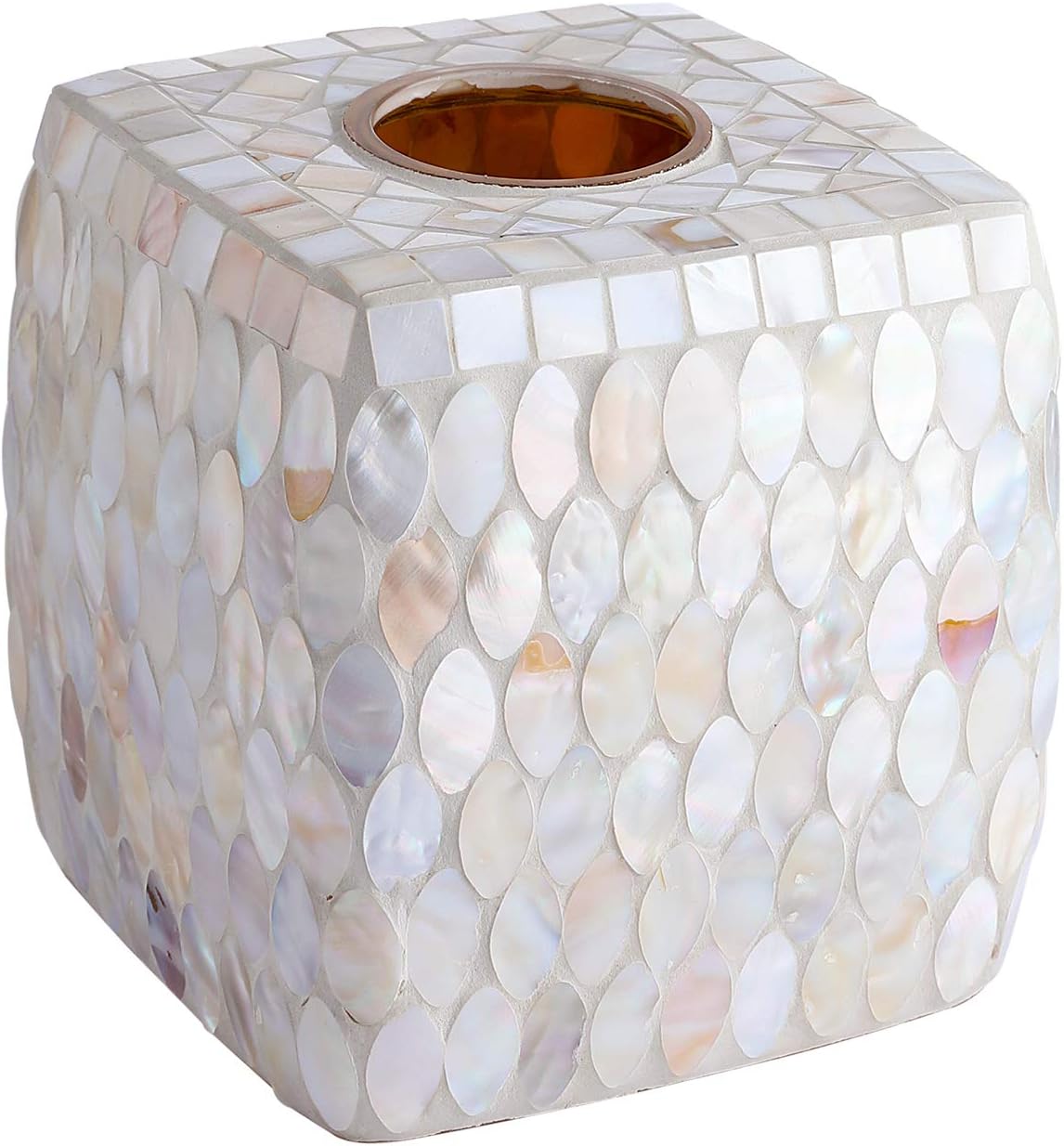 Mosaic Glass Tissue Holder K842