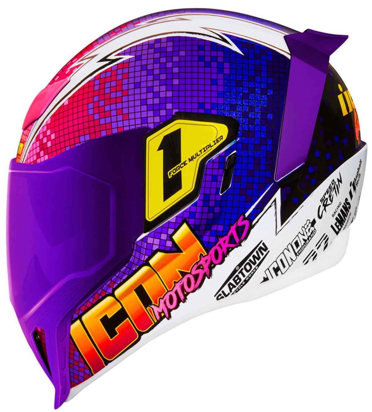 Purple Motorcycle Helmet 3XL W93263