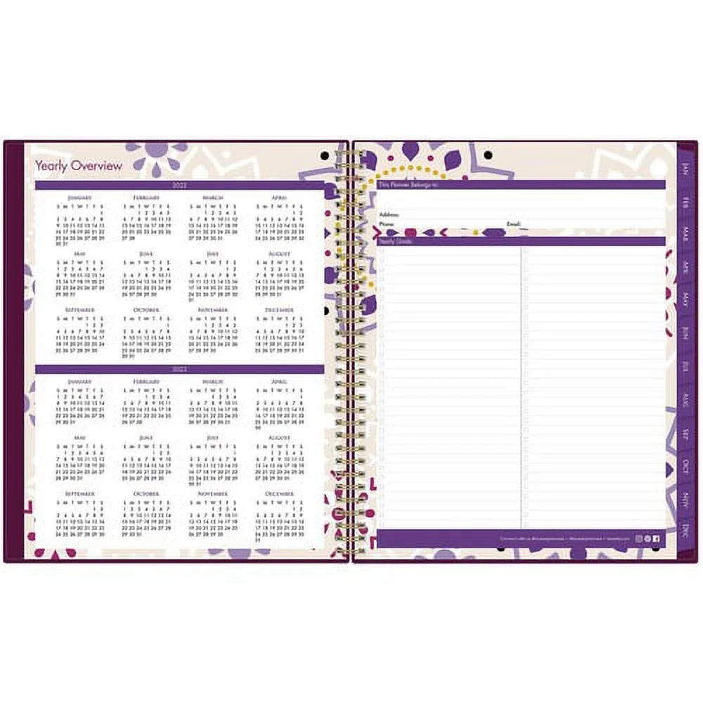 Weekly Monthly Planner 1 Year 8 1/2" x 11" N843