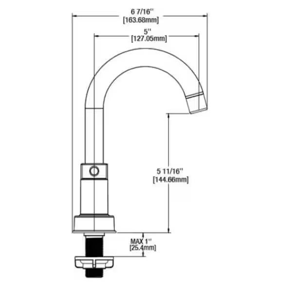 4 in. Double Handle High-Arc Bathroom Faucet Matte Gold Q1006