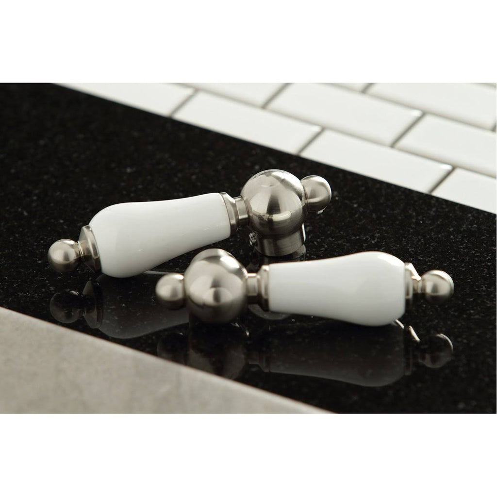 Polished Nickel Kitchen Faucet with Brass Sprayer S568406