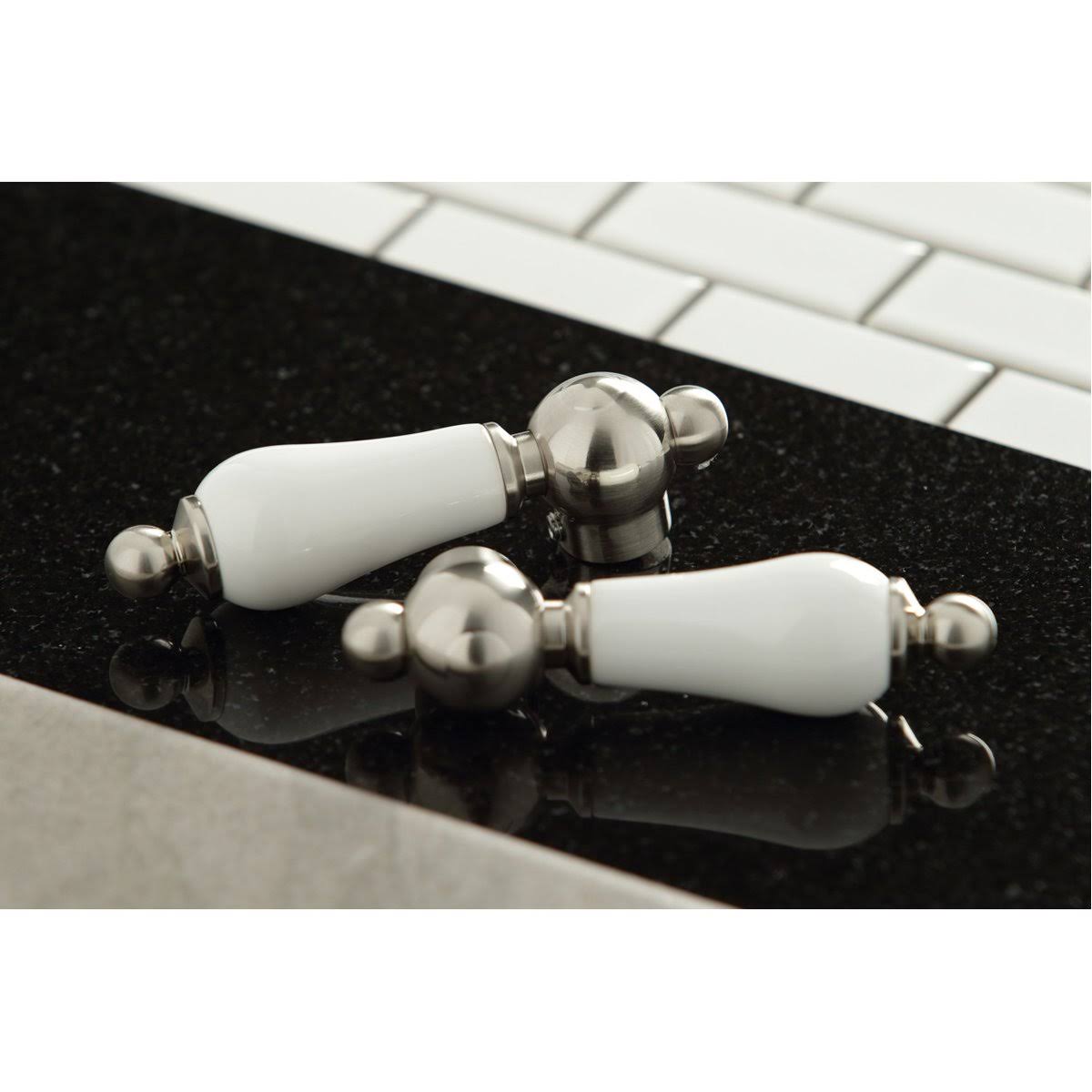 Polished Nickel Kitchen Faucet with Brass Sprayer S568406