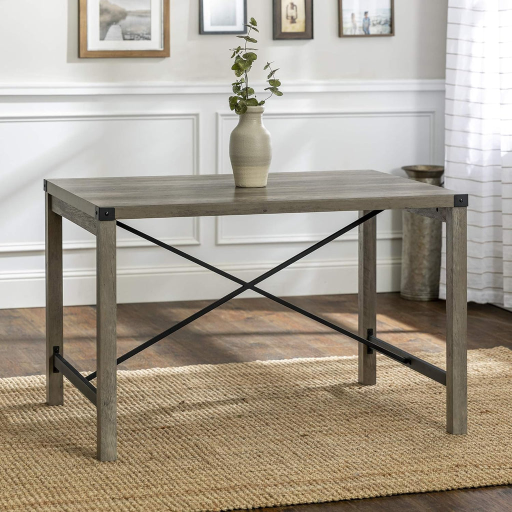 48 Inch Rustic Oak Dining Table Y369