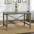 48 Inch Rustic Oak Dining Table Y369