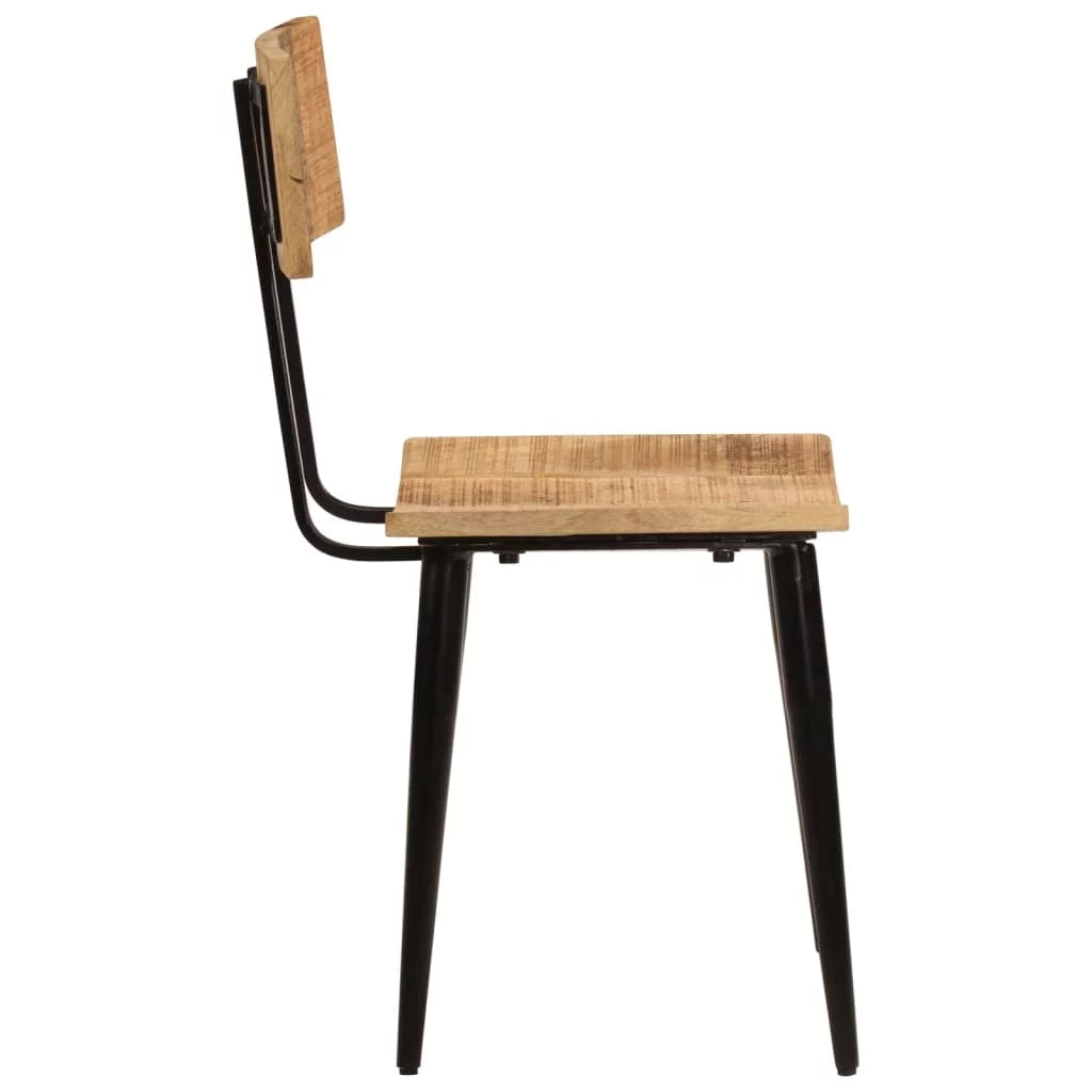 2 pcs Solid Wood Mango Dining Chairs N4766