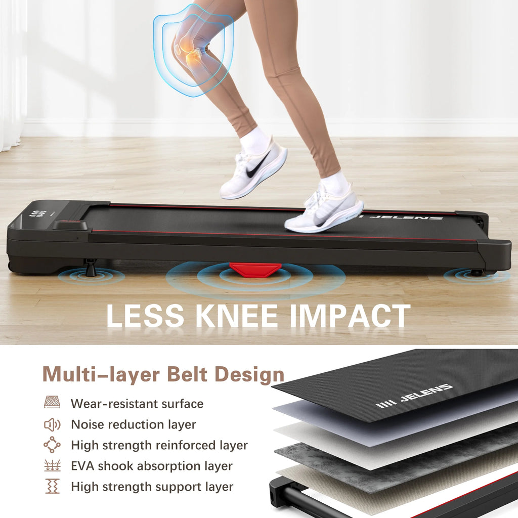 2.5HP Portable Under Desk Treadmill with Remote Control H68516