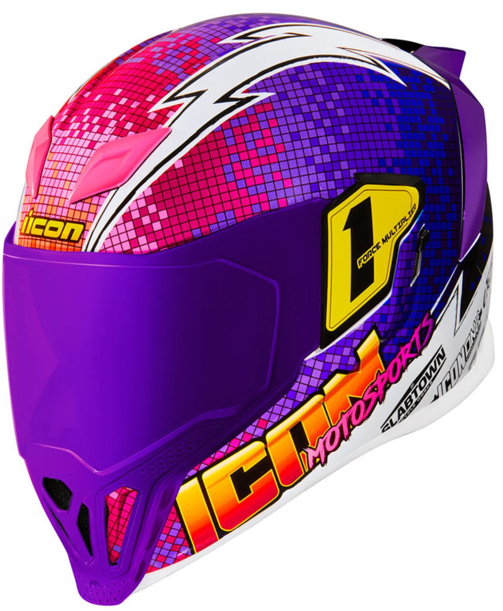 Purple Motorcycle Helmet 3XL W93263