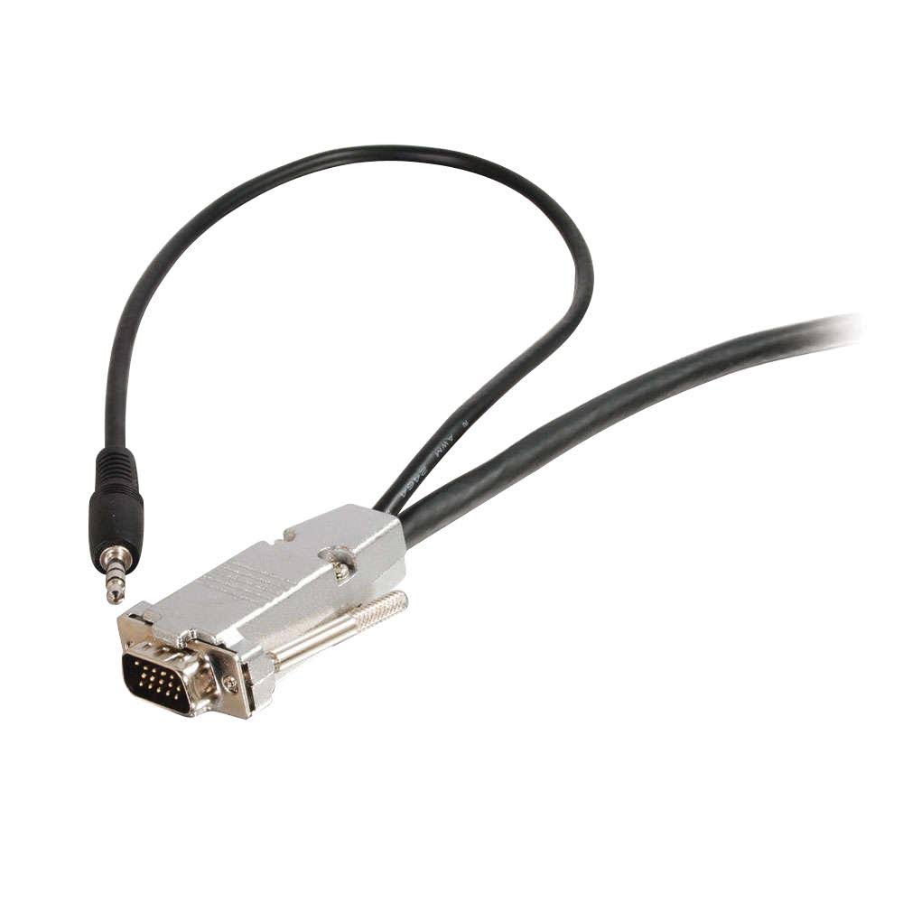 25ft Plenum-Rated HD15 UXGA M/F Extension Cable + 3.5mm M/M Audio P157283