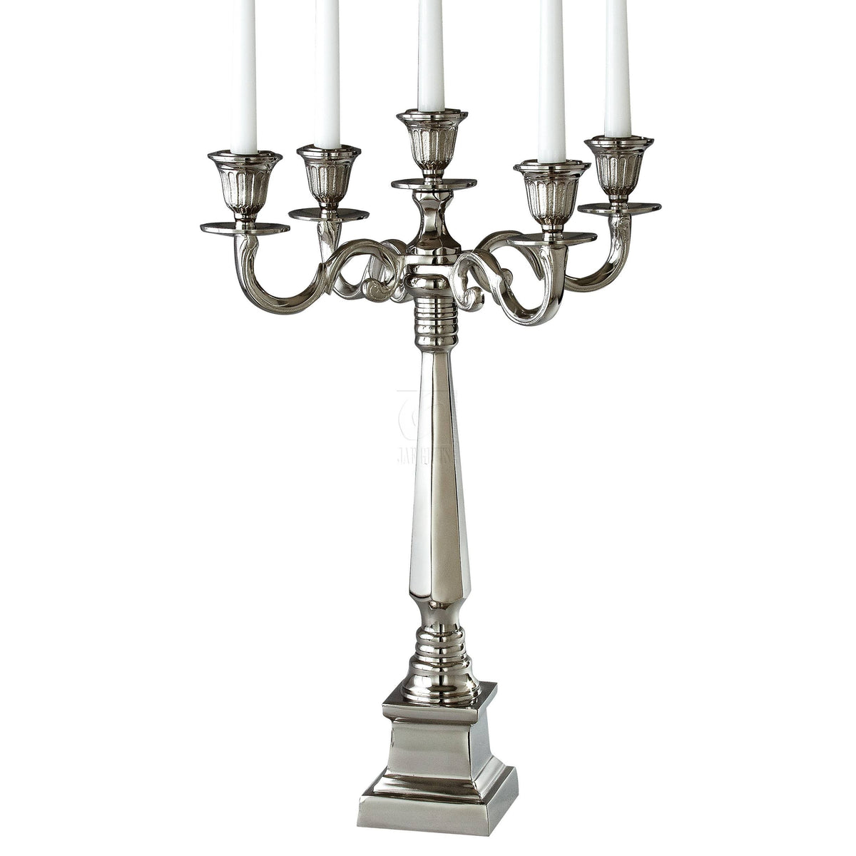 Nickel Plated 5 Light Candelabra Z6159