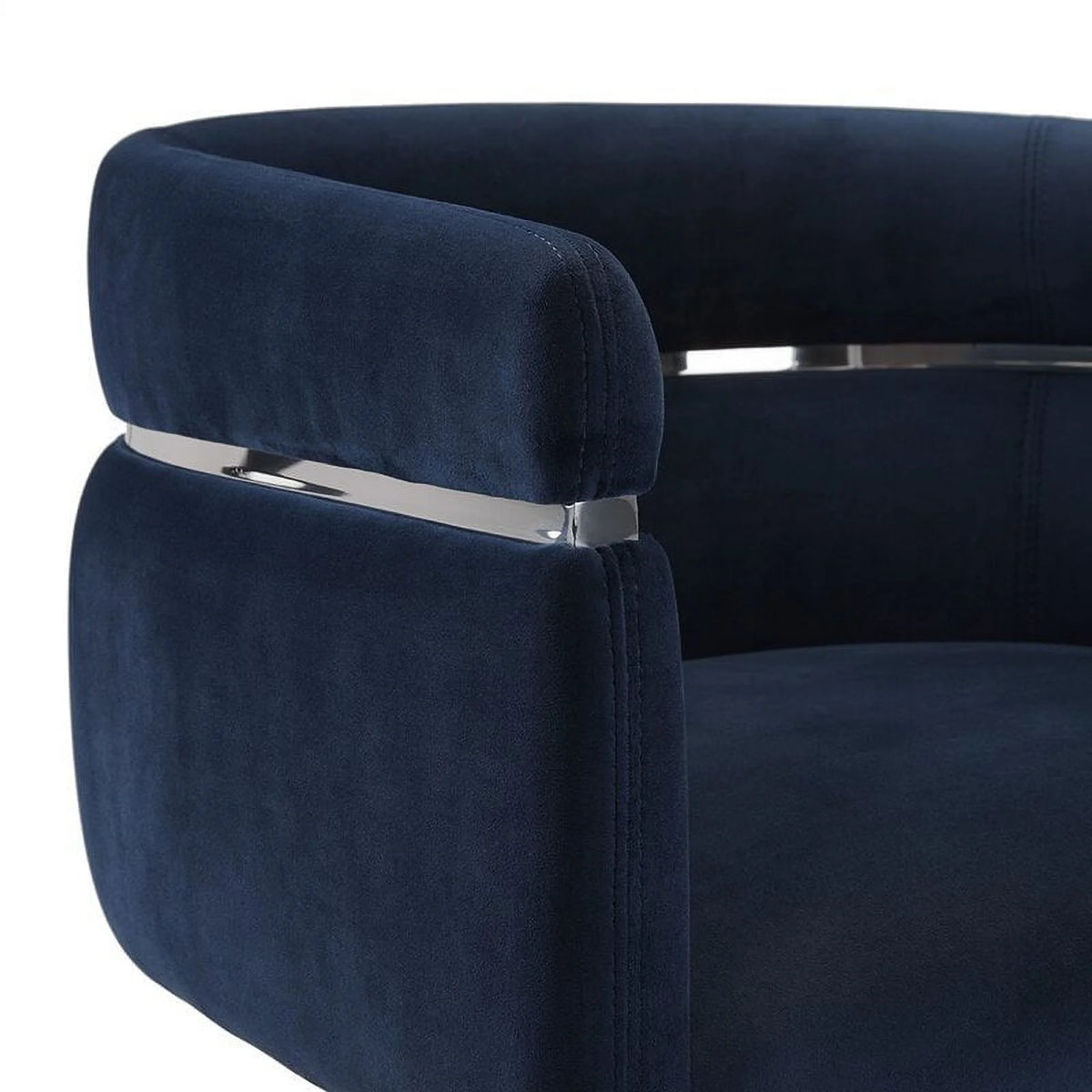Blue Velvet Accent Chair X183348