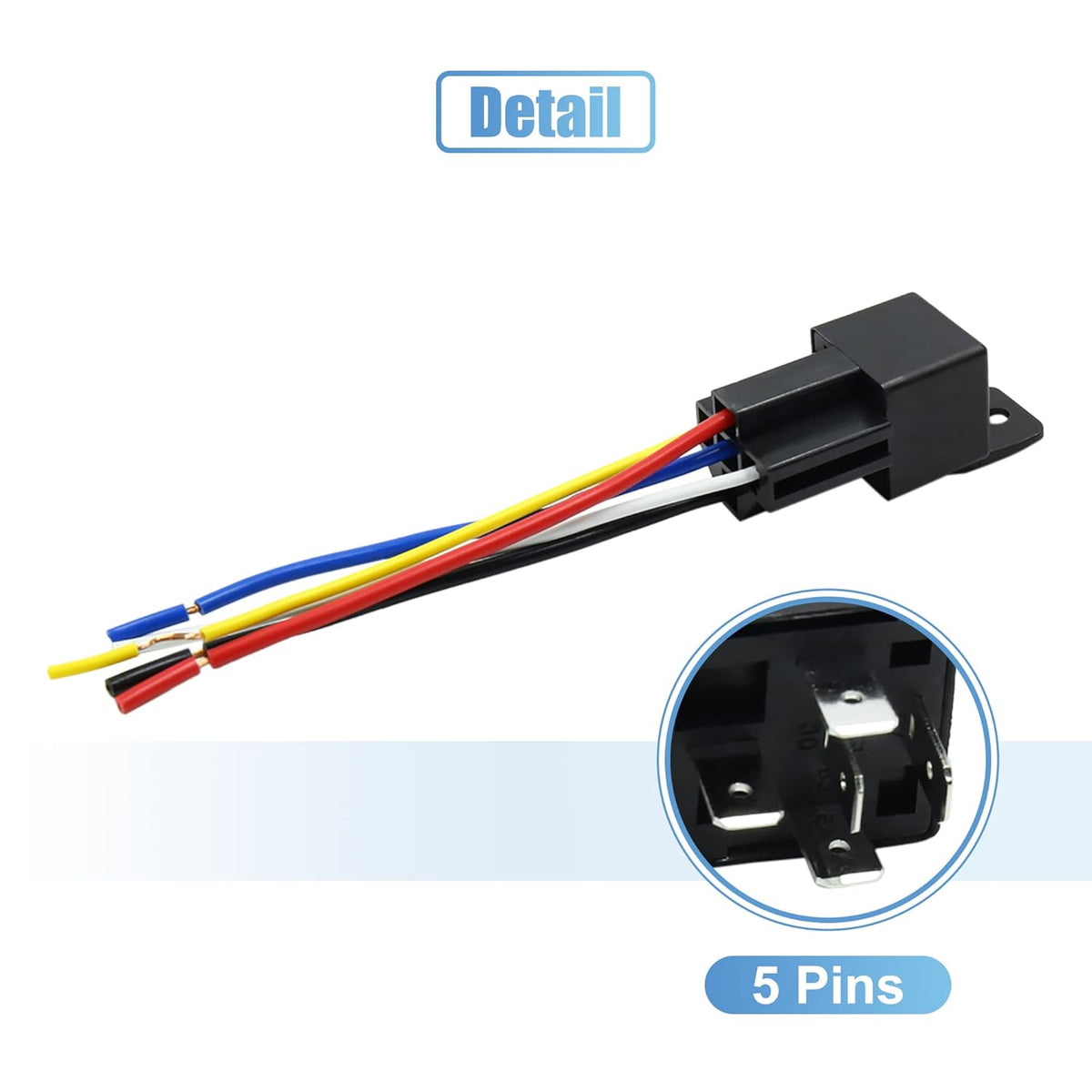 3pcs 5 Pin DC 36V 40A Car Fuse Relay Switch with Harness S1821