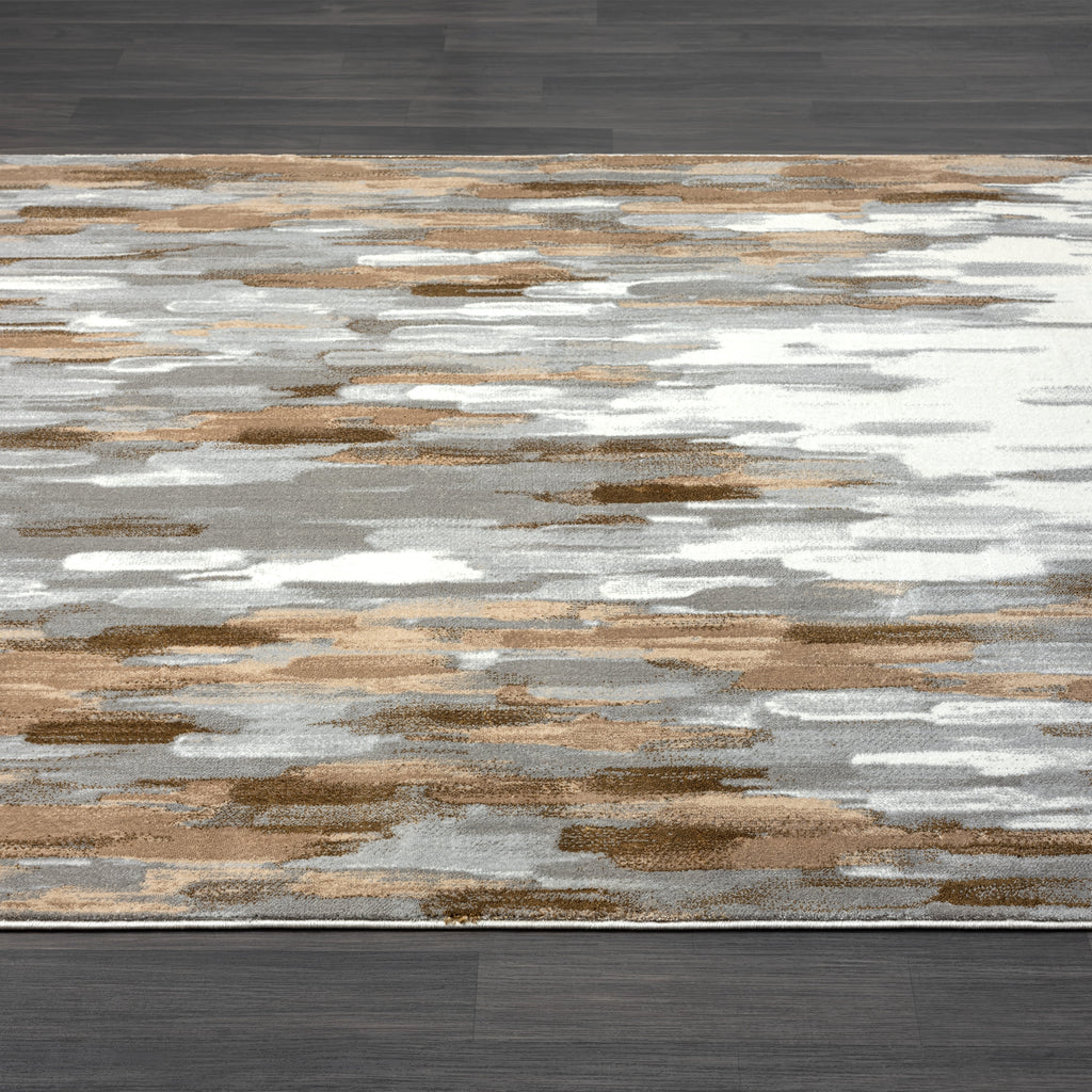 4 x 6 Grey Brown Area Rug A96106