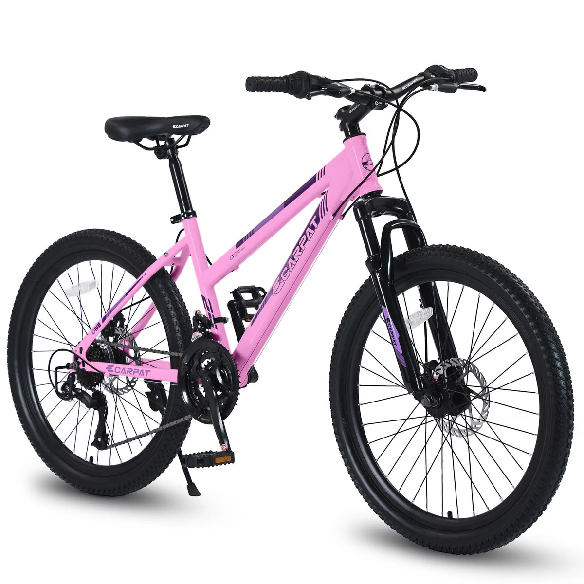 24 inch Mountain Bike with Dual Disc Brakes White Q707649