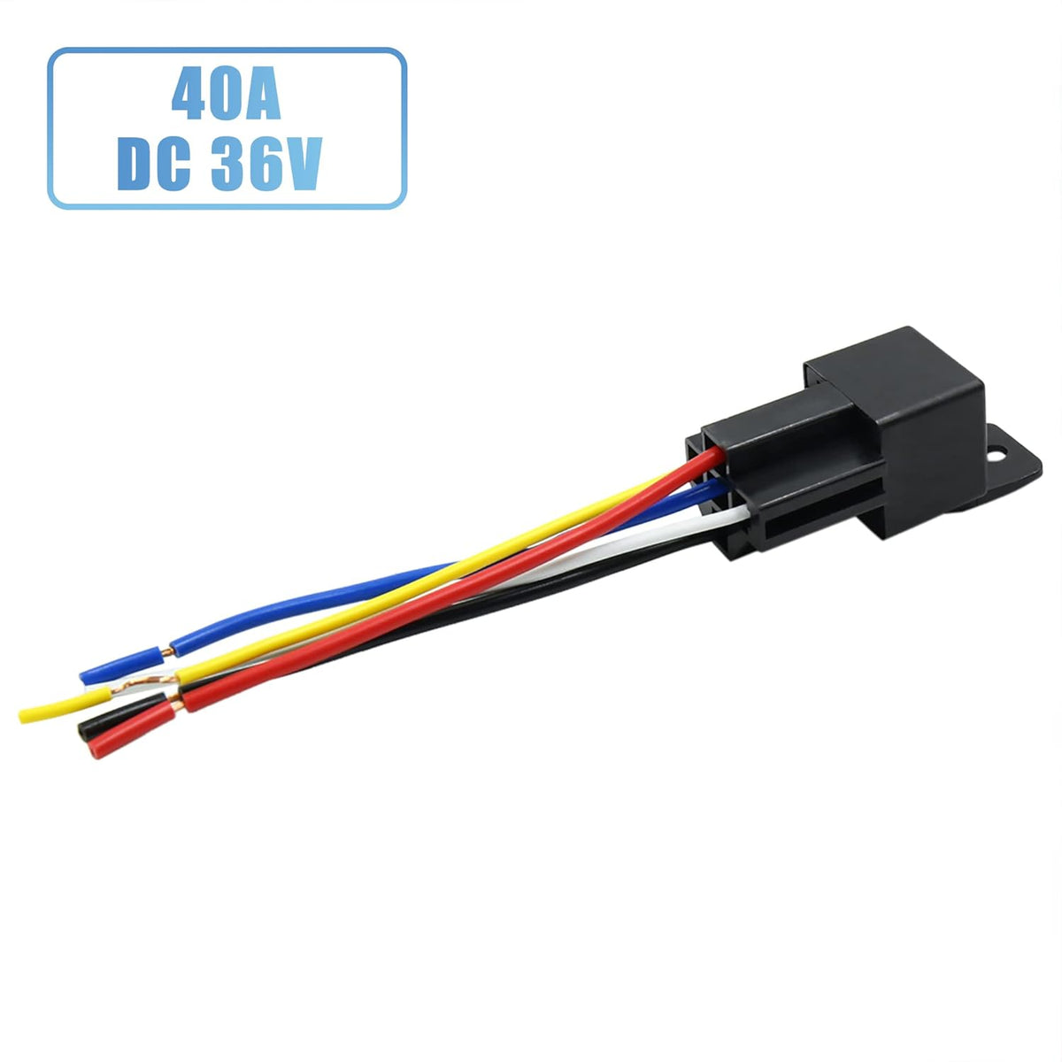 3pcs 5 Pin DC 36V 40A Car Fuse Relay Switch with Harness S1821