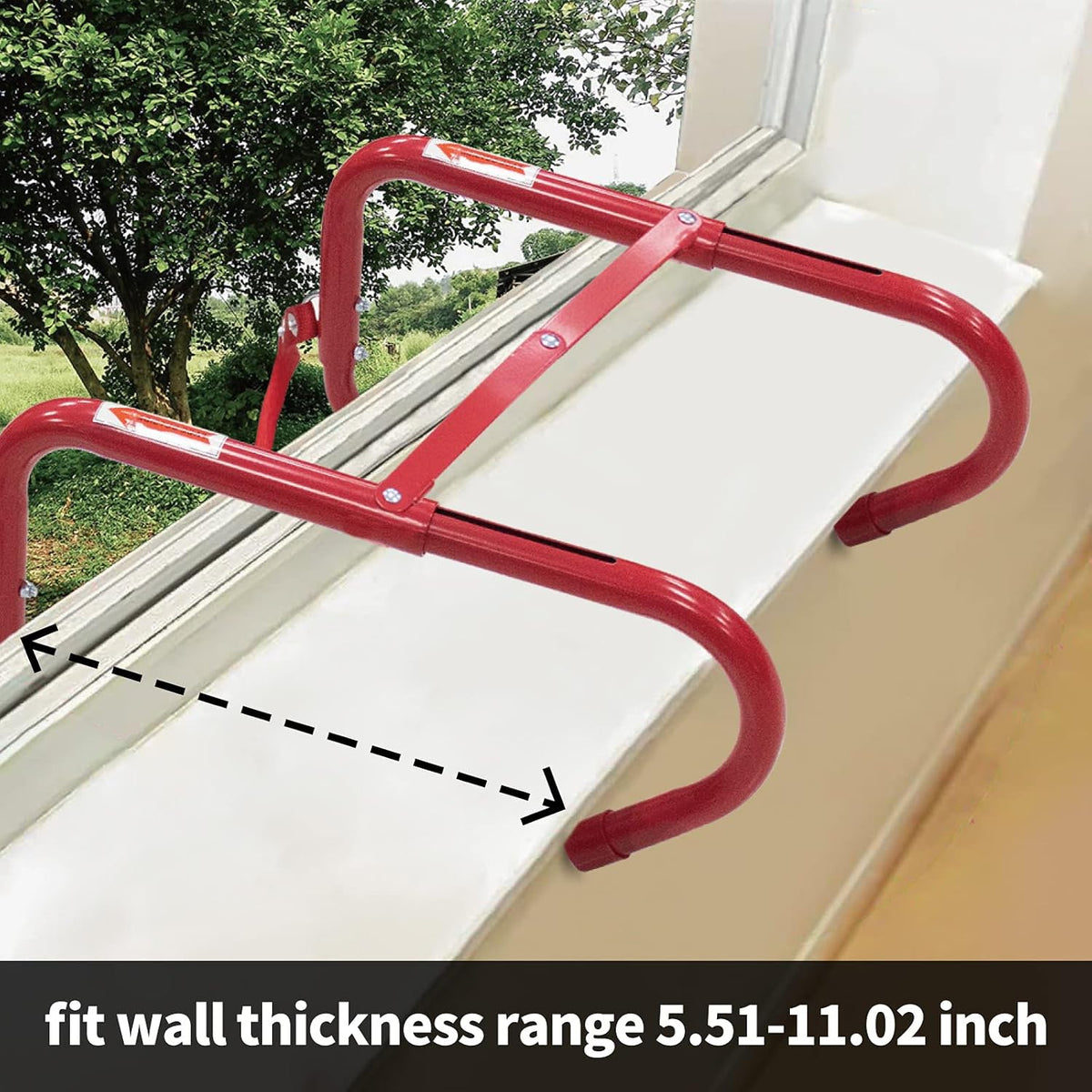 2 Story Fire Escape Ladder with Anti-Slip Rungs F52494