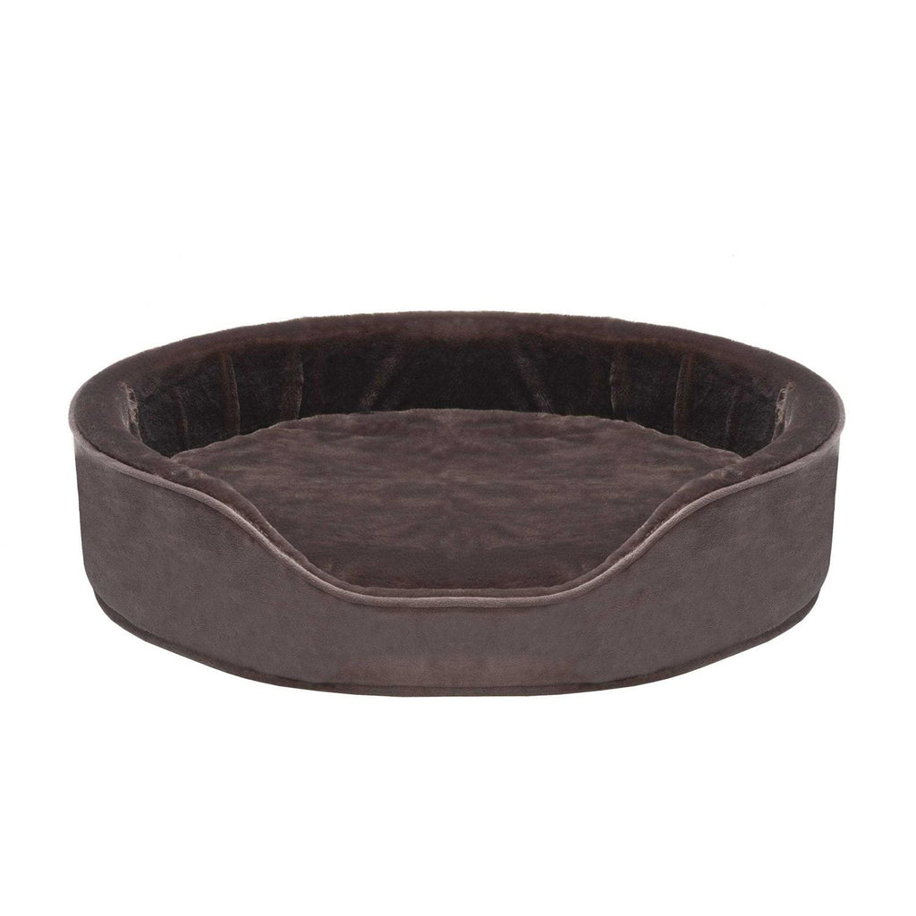 Plush Velvet Oval Dog Bed A7378