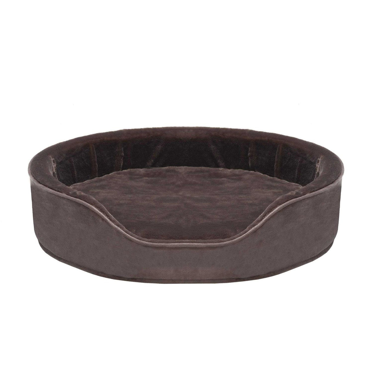 Plush Velvet Oval Dog Bed A7378