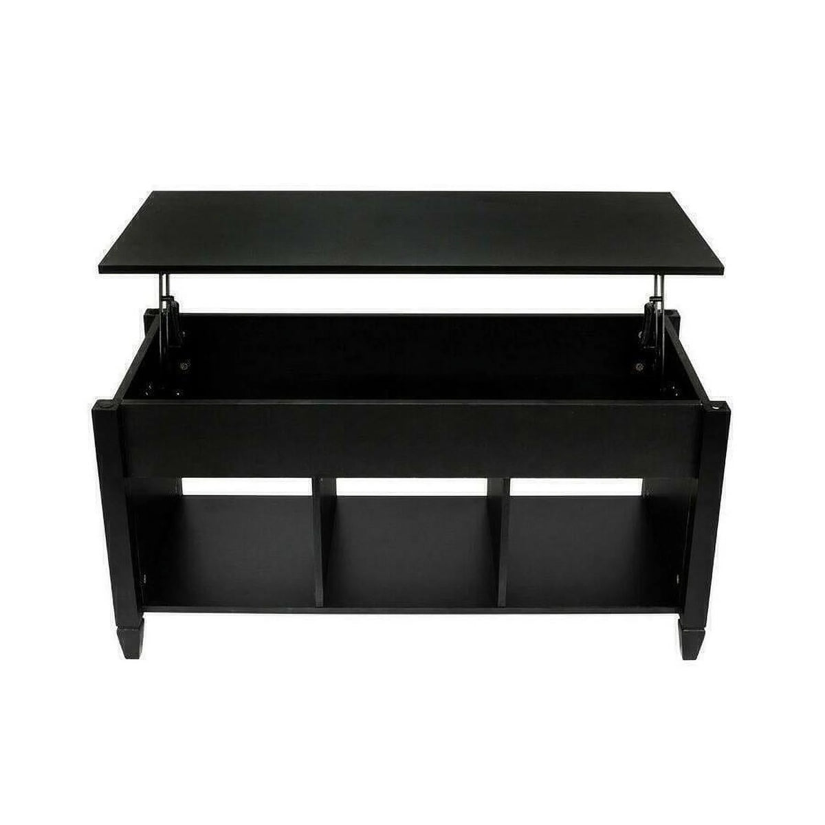 Black Lift Up Top Coffee Table with Hidden Storage X21343