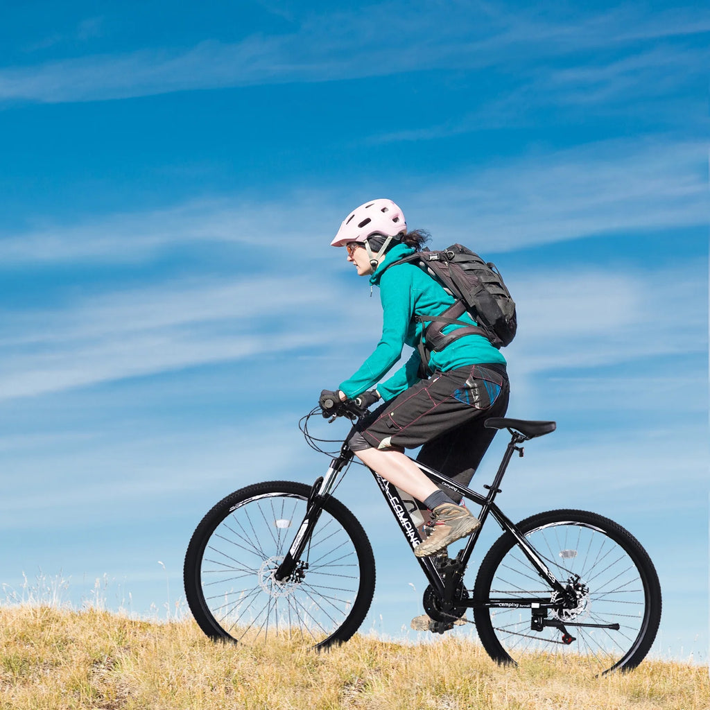 29in 21 Speed High Carbon Steel Mountain Bike Black D7301