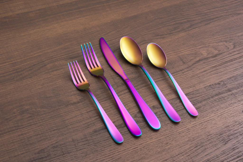 Black 20-Piece Flatware Set E761416