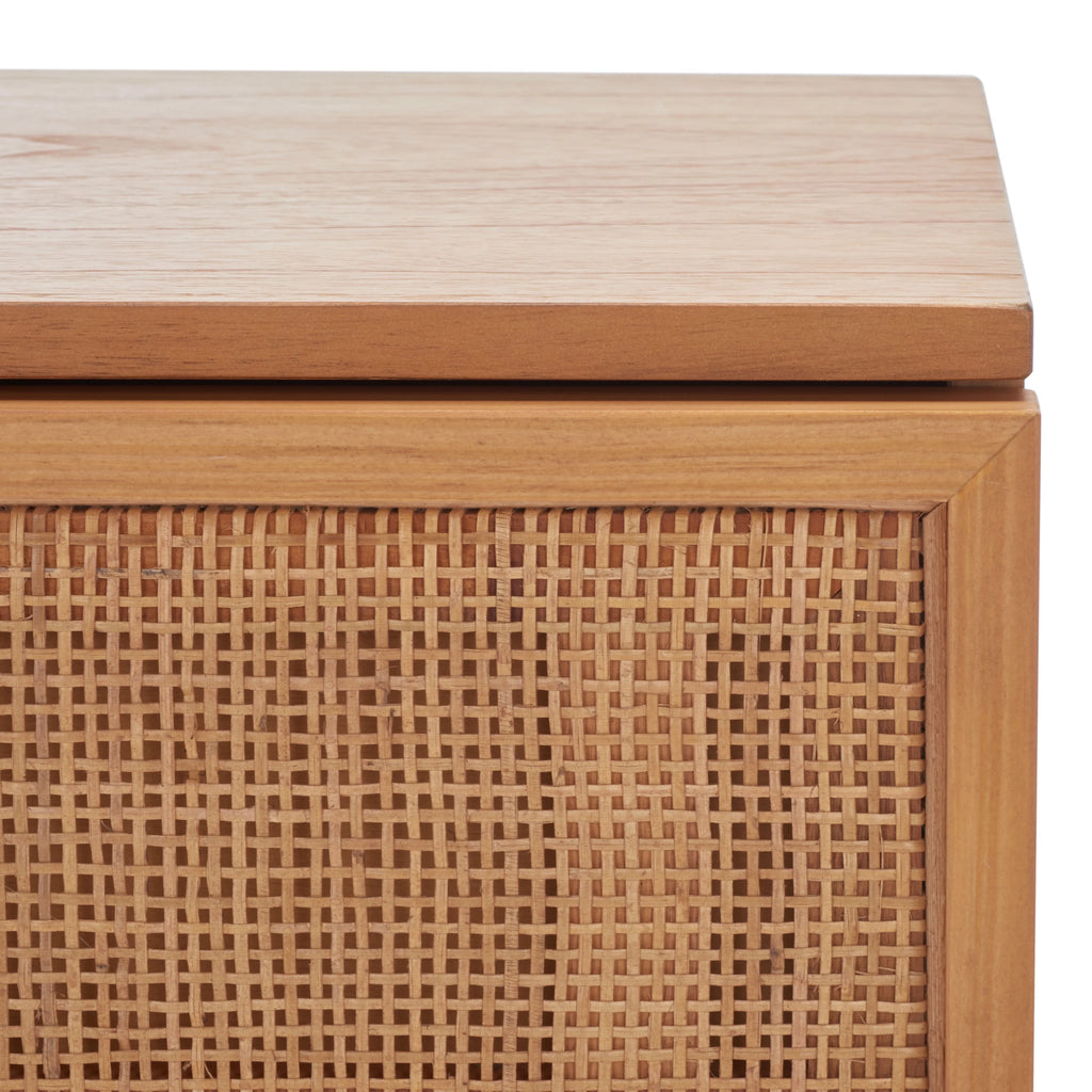 2 Drawer Rattan Nightstand E9735