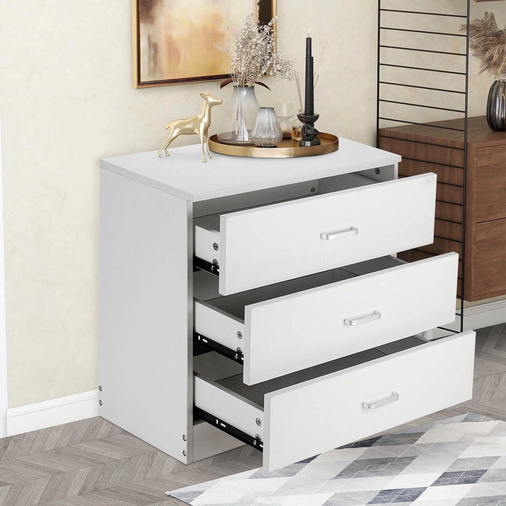 Black 4 Drawer Wood Dresser O847