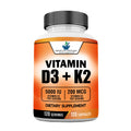 Vitamin D3 5000 IU Plus Vitamin K2 200mcg 120 Capsules G894848