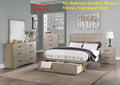 4pc Eastern King Size Bed with Dresser Mirror Nightstand K575757