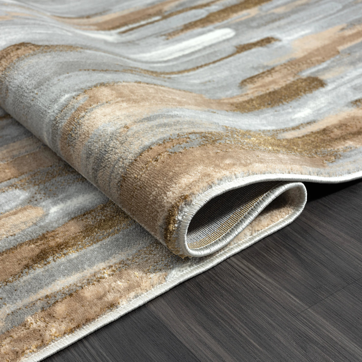 4 x 6 Grey Brown Area Rug A96106