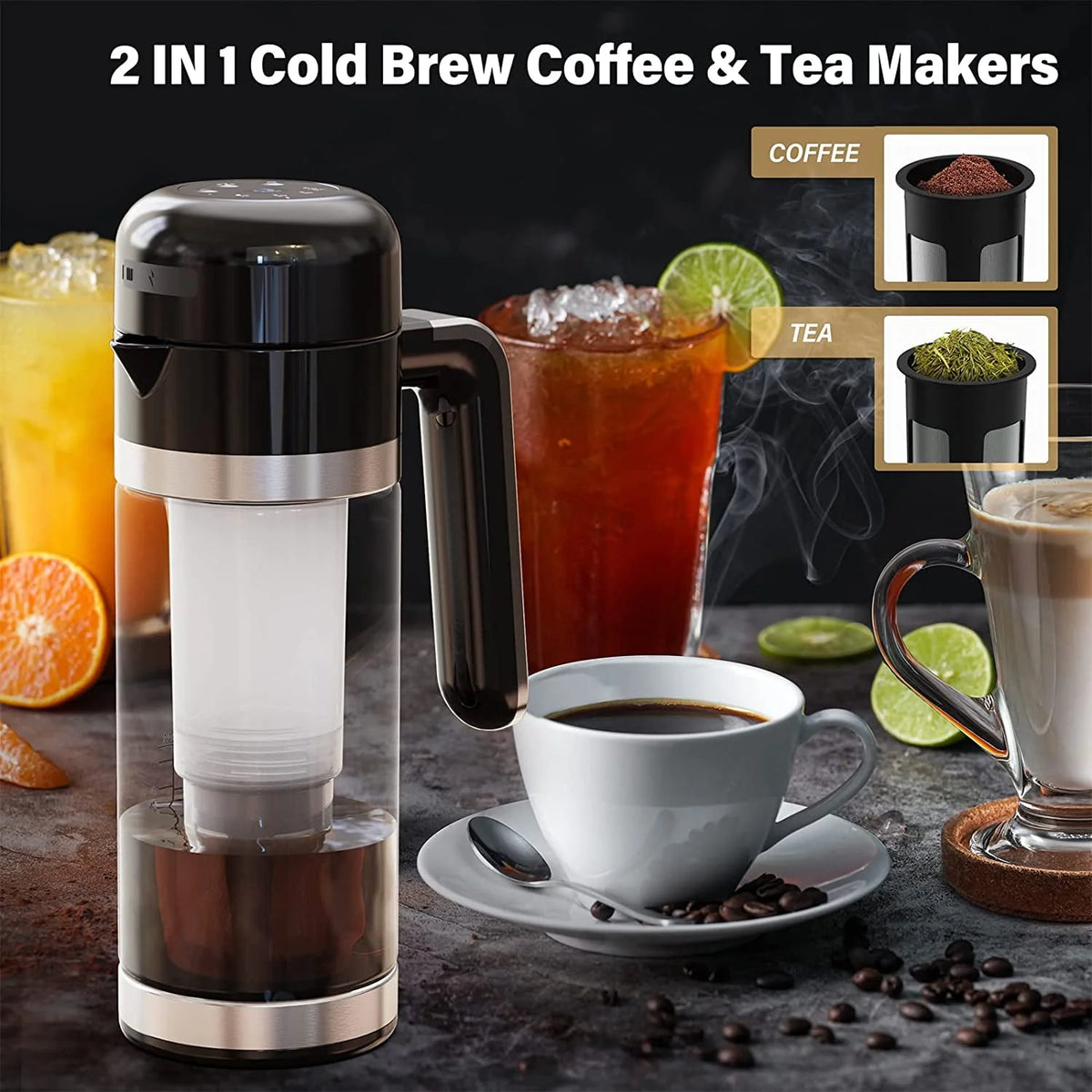 Electric Cold Brew Maker with Glass Cup Z63205