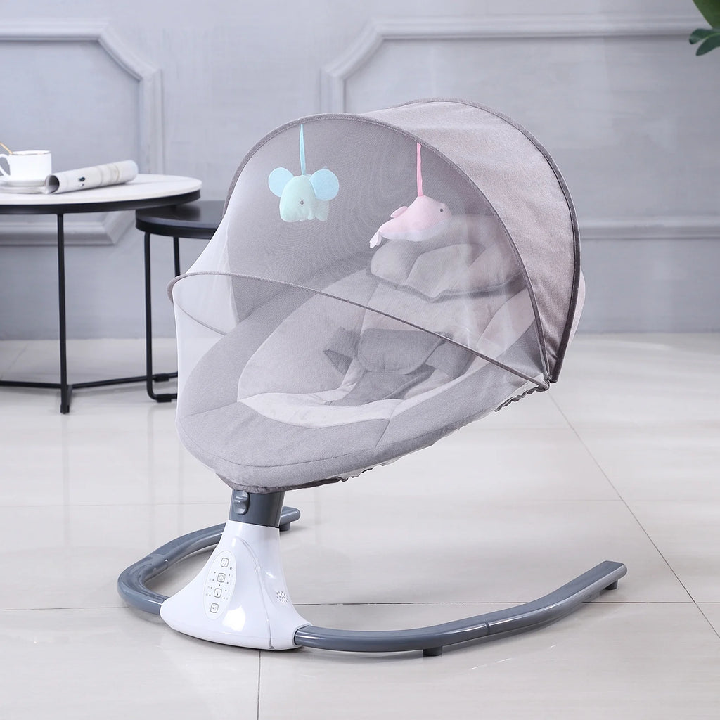 Electric Baby Swing and Bouncer with Remote Control and Mosquito Net I98055