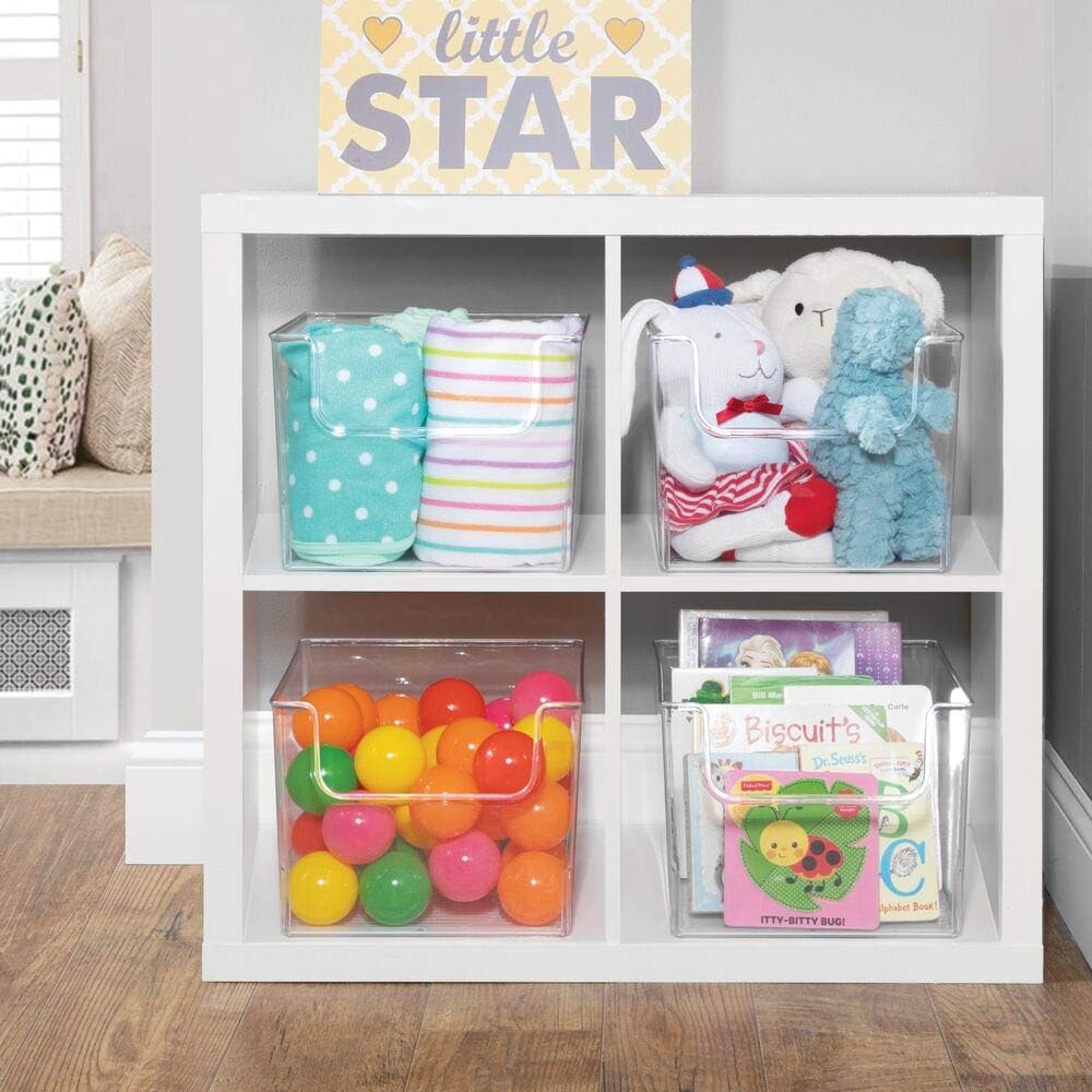 Clear Plastic Storage Organizer Bin 8 Pack M1143