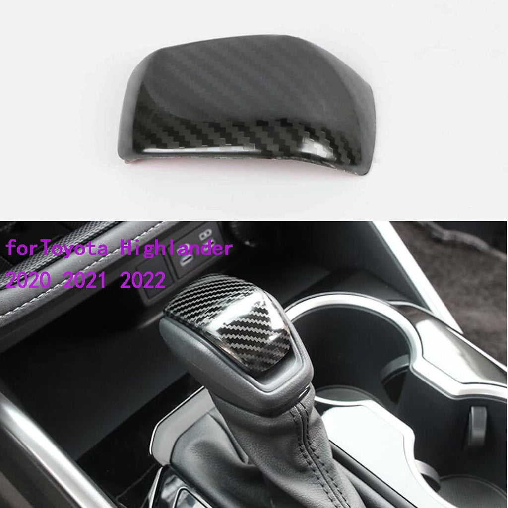Carbon Fiber Style Gear Shift Knob Cover Pack of 2 C556