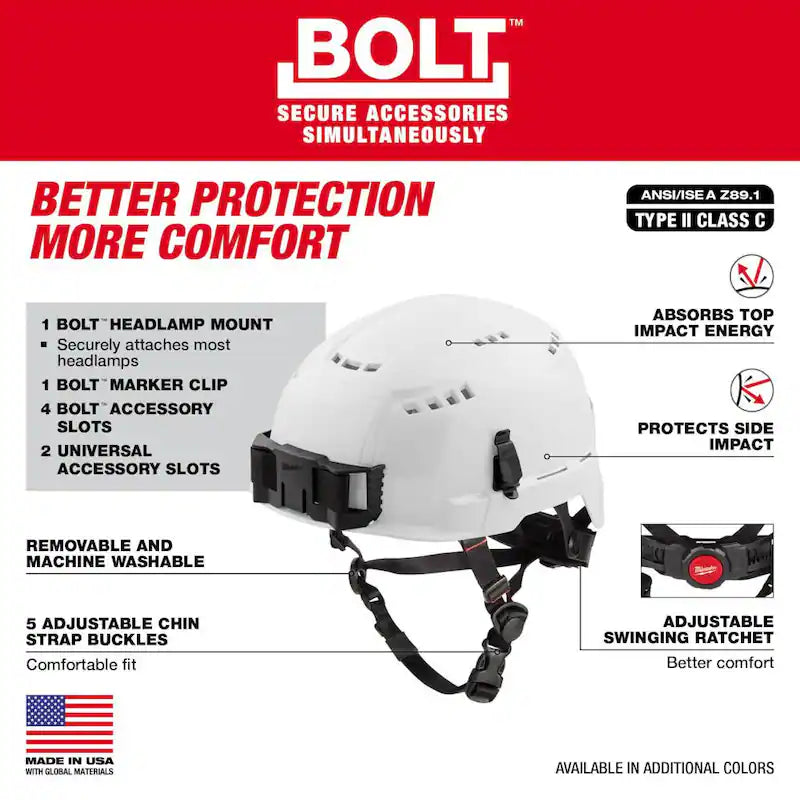 White Vented Safety Helmet T880088