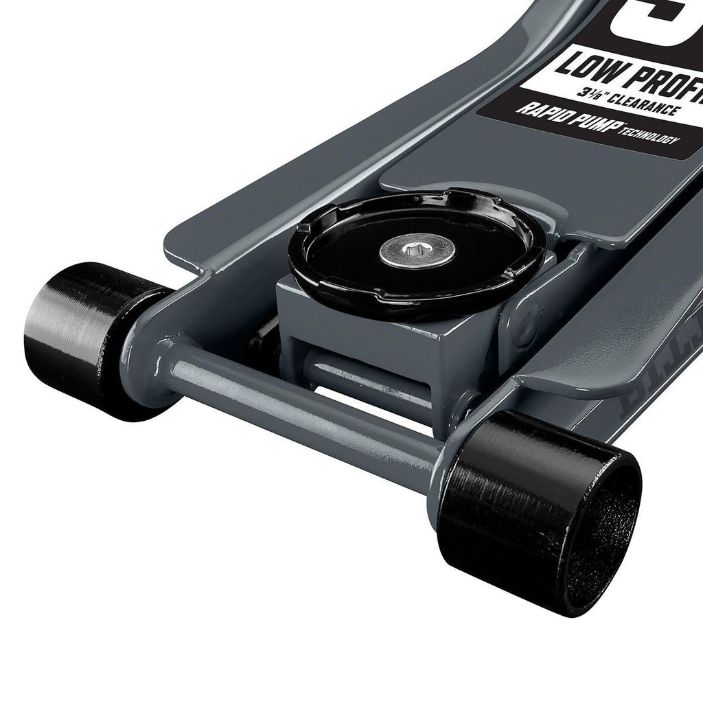 3 Ton Low-Profile Floor Jack with Rapid Pump, Slate Gray J4907