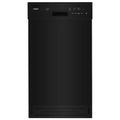 Black 18 in. Built-In Dishwasher with 5 Cycles 50 dBA H5866