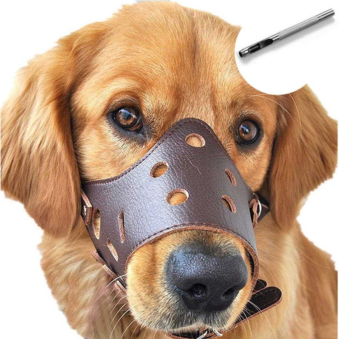 Leather Dog Muzzle J54384