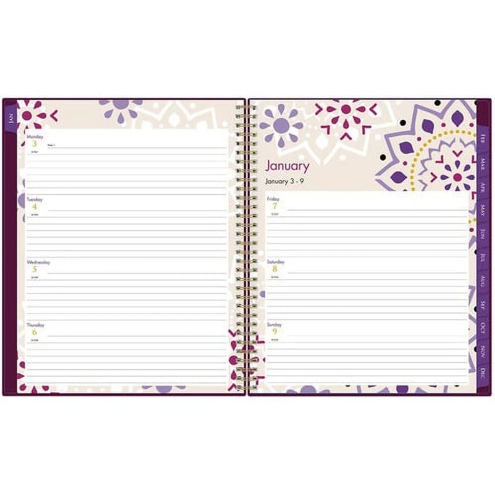 Weekly Monthly Planner 1 Year 8 1/2" x 11" N843