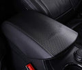 Black Leather Center Console Armrest Cover T838613