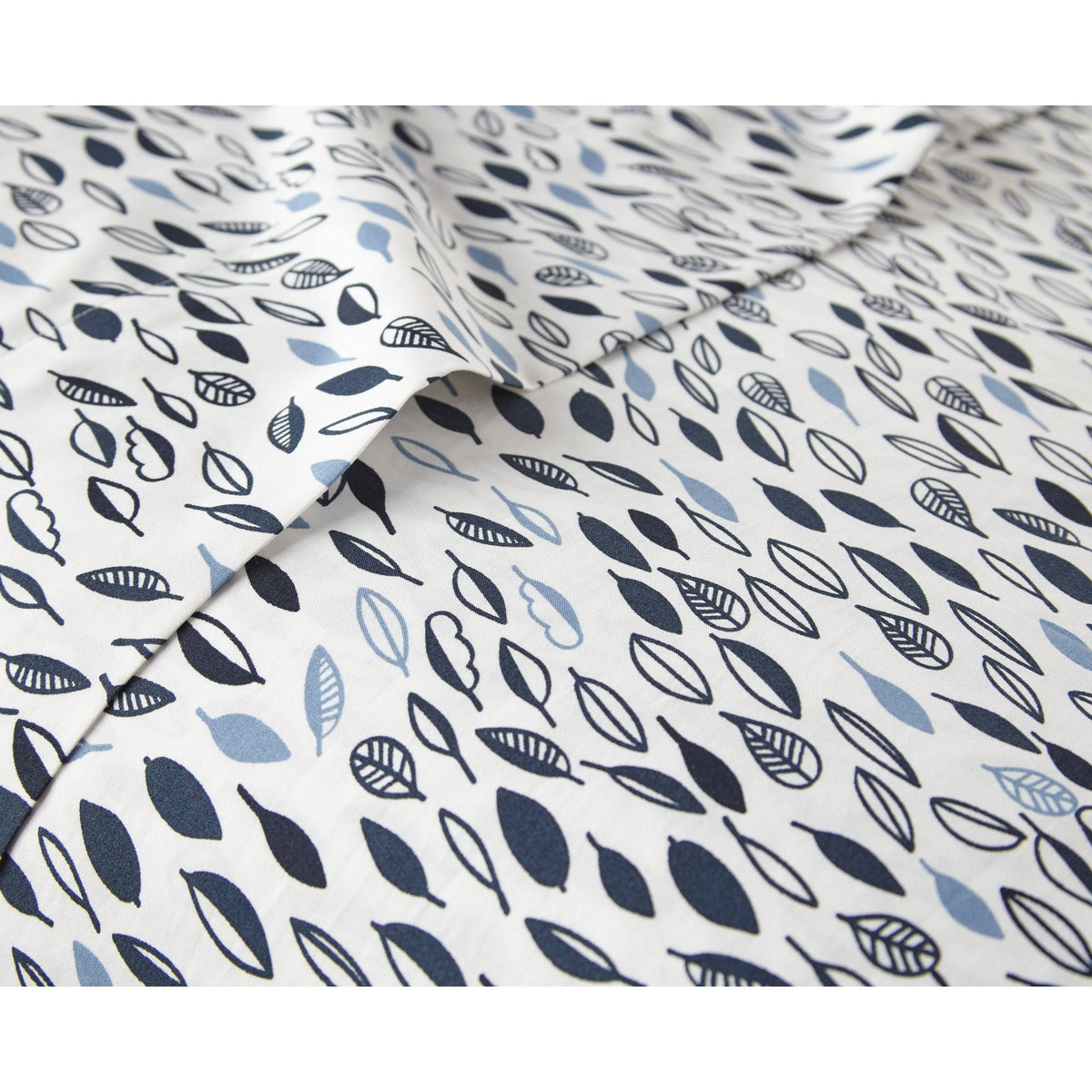 Blue 4-Piece Printed Bed Sheet Set G418842