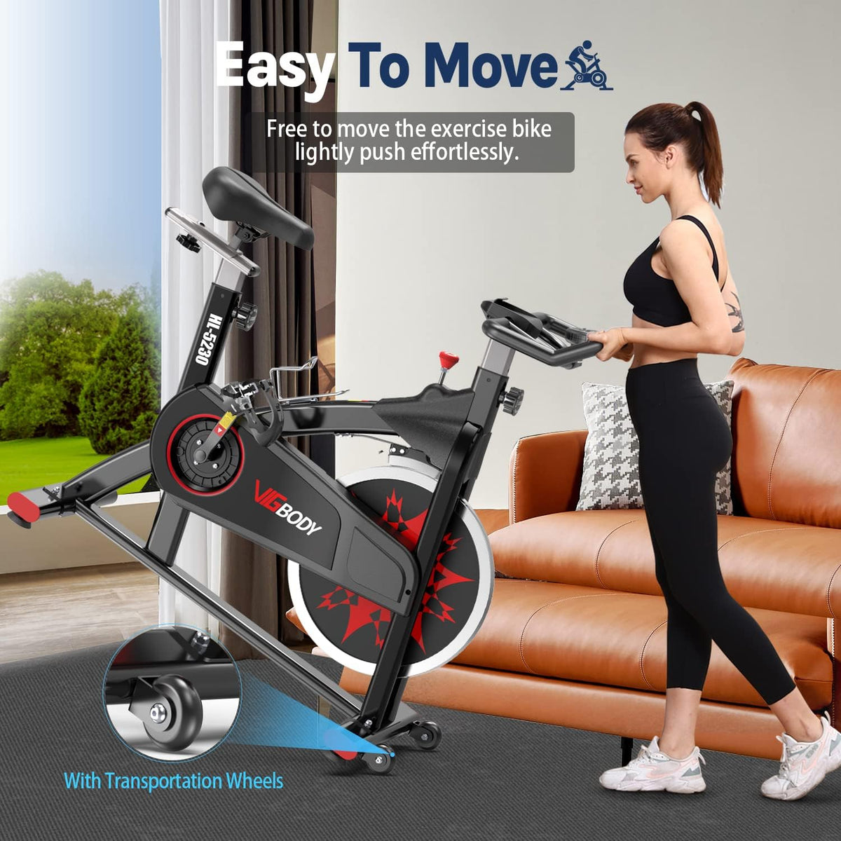 Adjustable Indoor Cycling Bike E979971