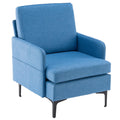 Fabric Arm Chair with Side Bags Dark Gray Z6728