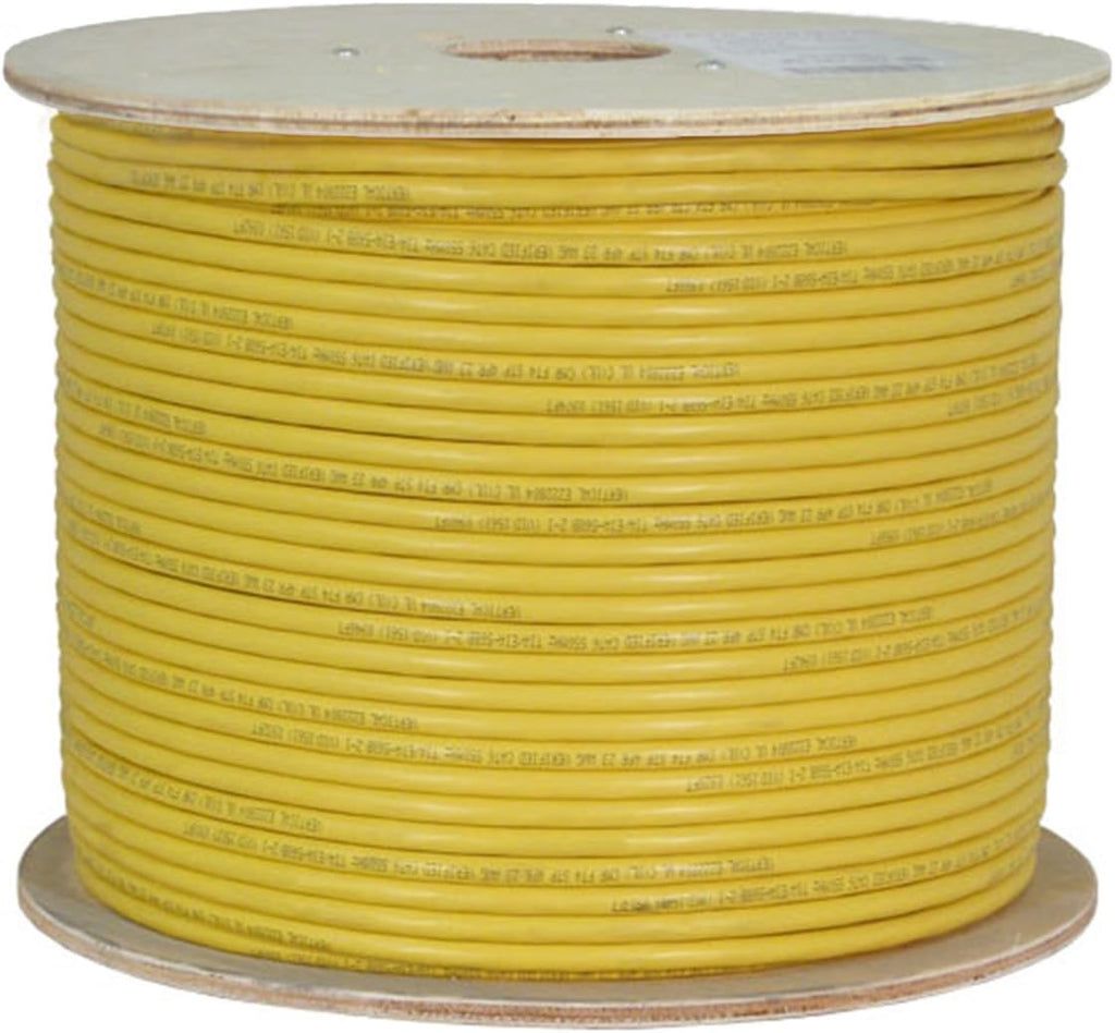 White Cat6A Shielded 23AWG Bare Copper 1000ft Ethernet Cable A496