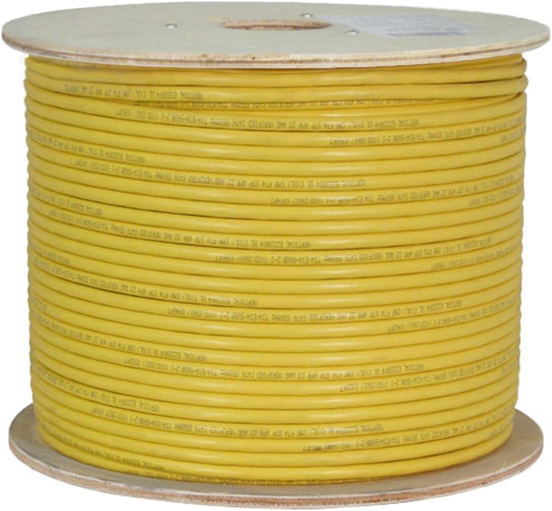 White Cat6A Shielded 23AWG Bare Copper 1000ft Ethernet Cable A496