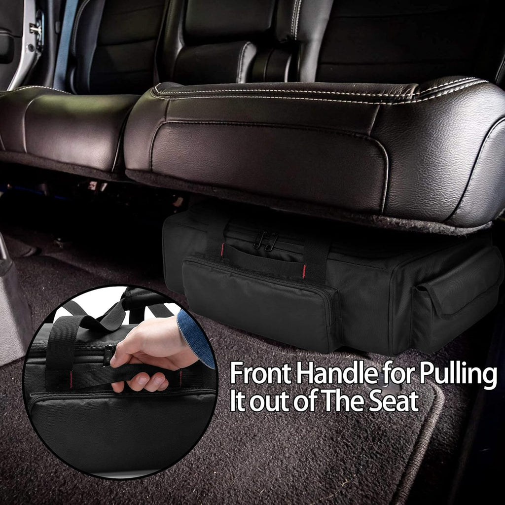 Black Underseat Truck Storage Organizer with Detachable Divider I341