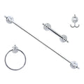 4 Piece Bathroom Hardware Set Polished Chrome S54314