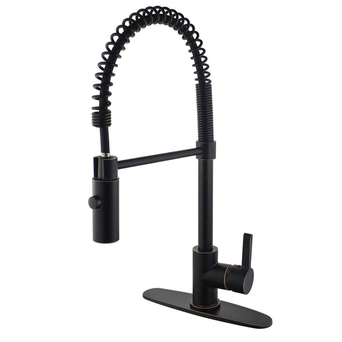 Single Handle Pull Down Kitchen Faucet Naples Bronze O500